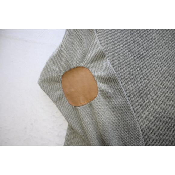 ORVIS Country Leather Elbows Knitted Pullover Polo Sweater Mens Size Large - Picture 4 of 8